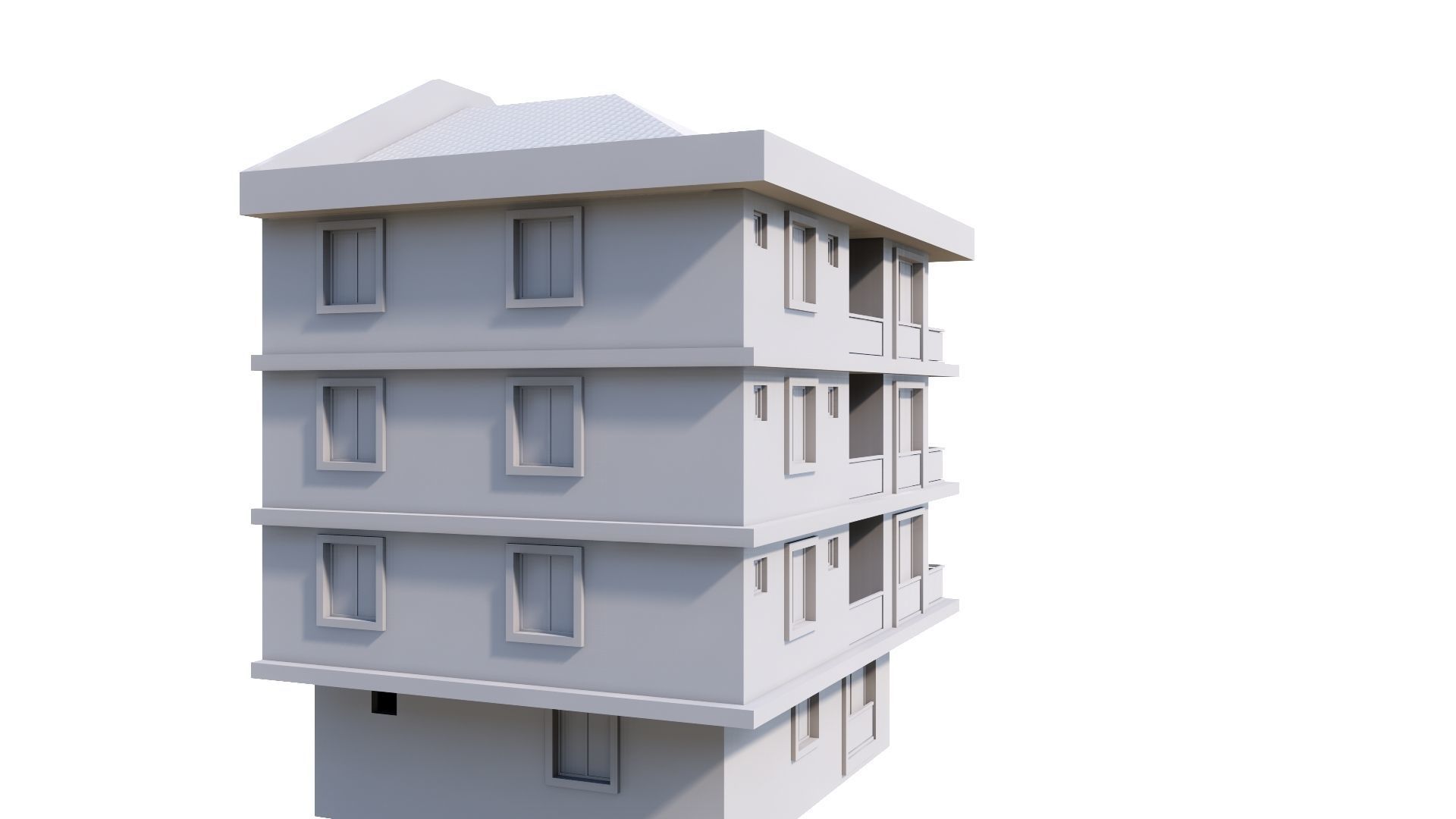 HOUSE 23 Low-poly 3D model_42