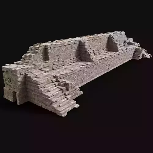 STONE WALLS ORIENTAL JAPAN CHINESE ARAB TEMPLE RUINS