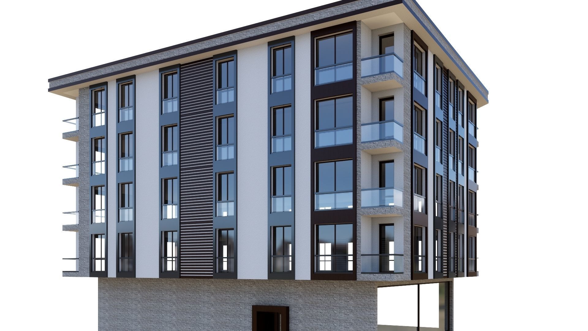 HOUSE 24 Low-poly 3D model_10