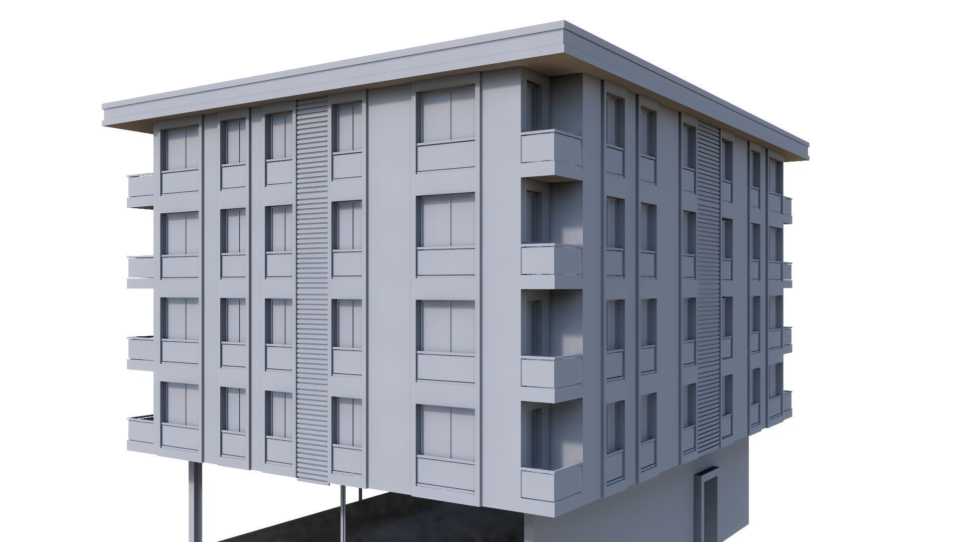 HOUSE 24 Low-poly 3D model_46