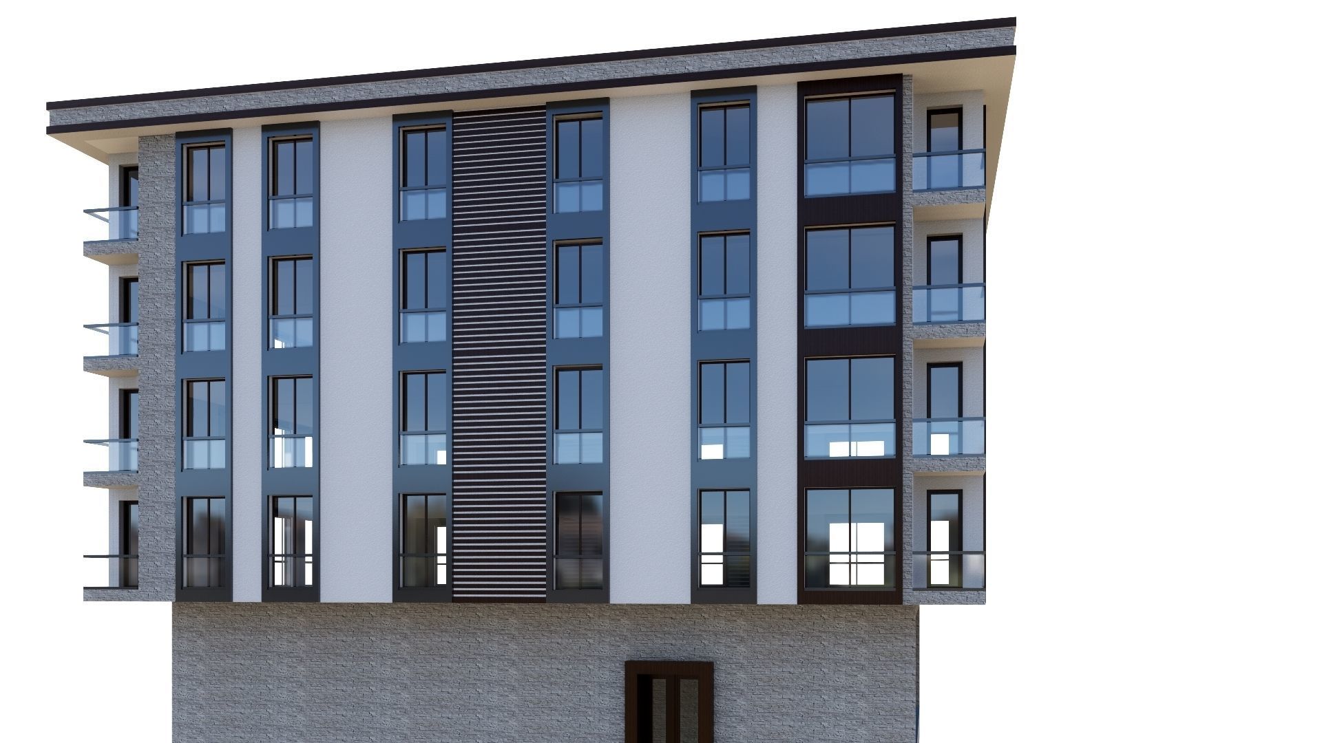 HOUSE 24 Low-poly 3D model_2