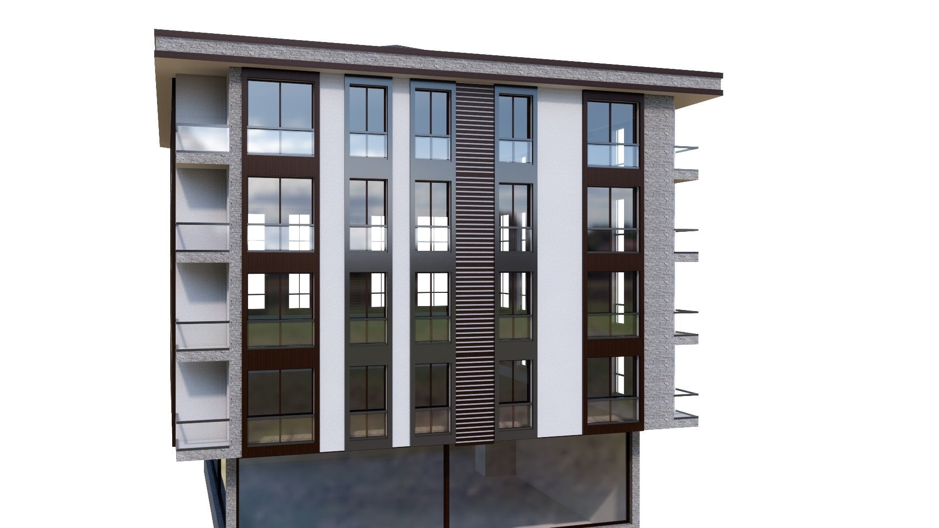 HOUSE 24 Low-poly 3D model_26