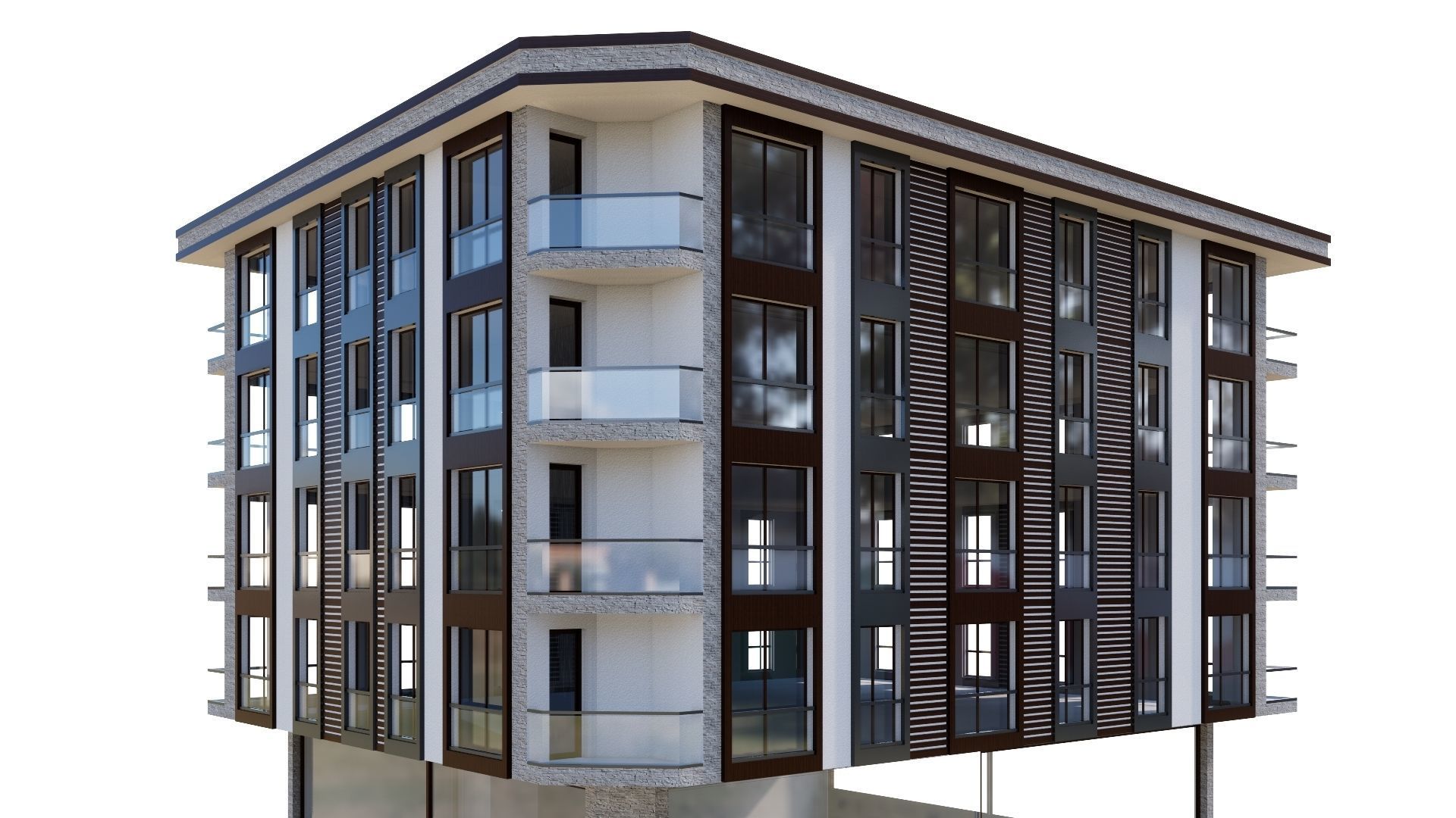 HOUSE 24 Low-poly 3D model_22