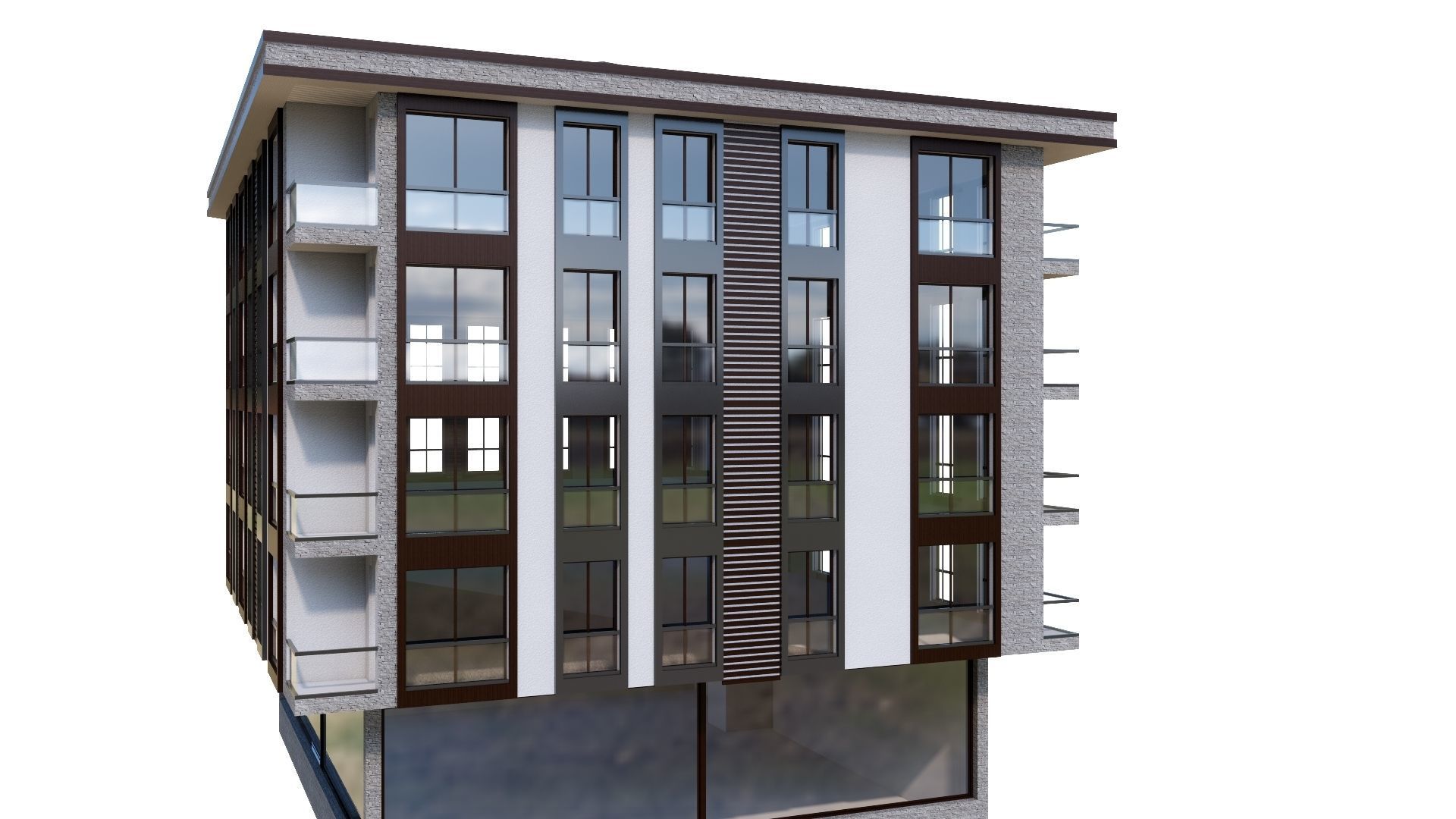 HOUSE 24 Low-poly 3D model_23