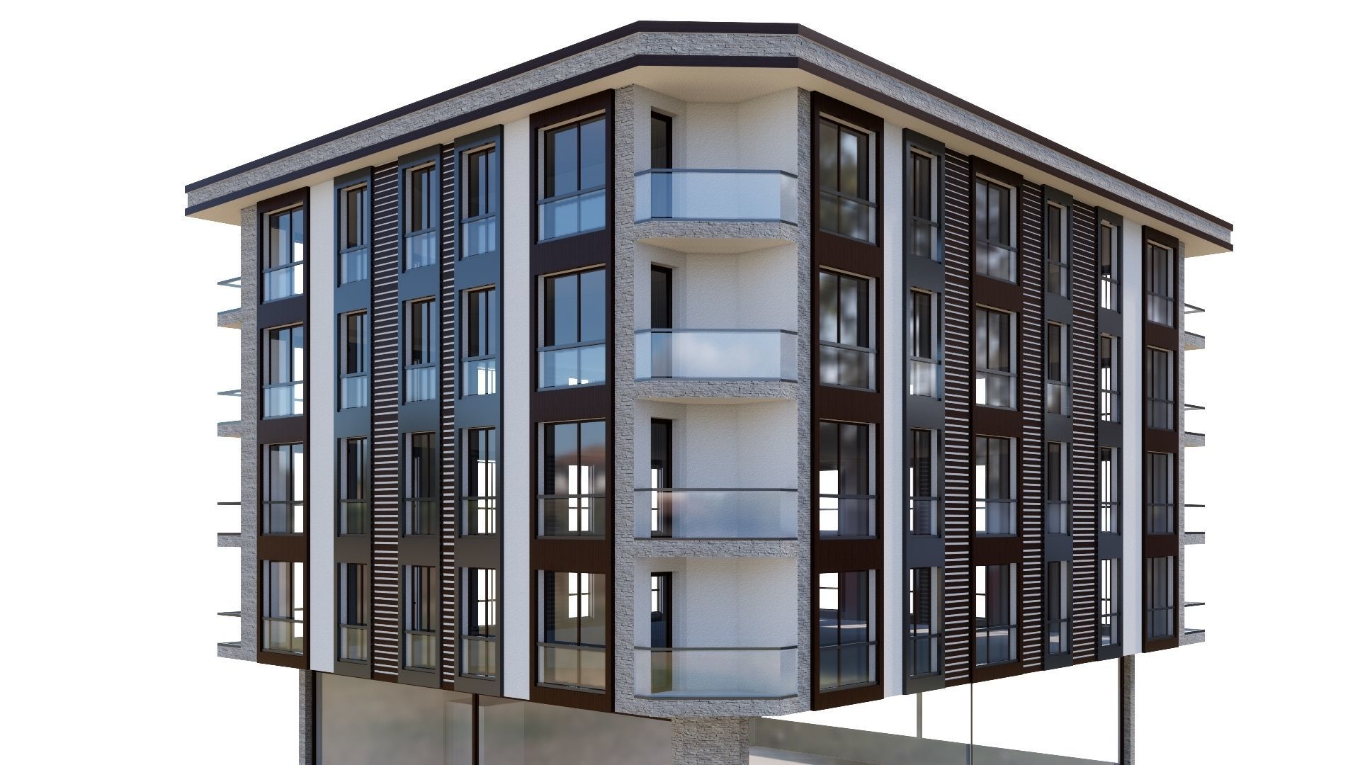 HOUSE 24 Low-poly 3D model_21