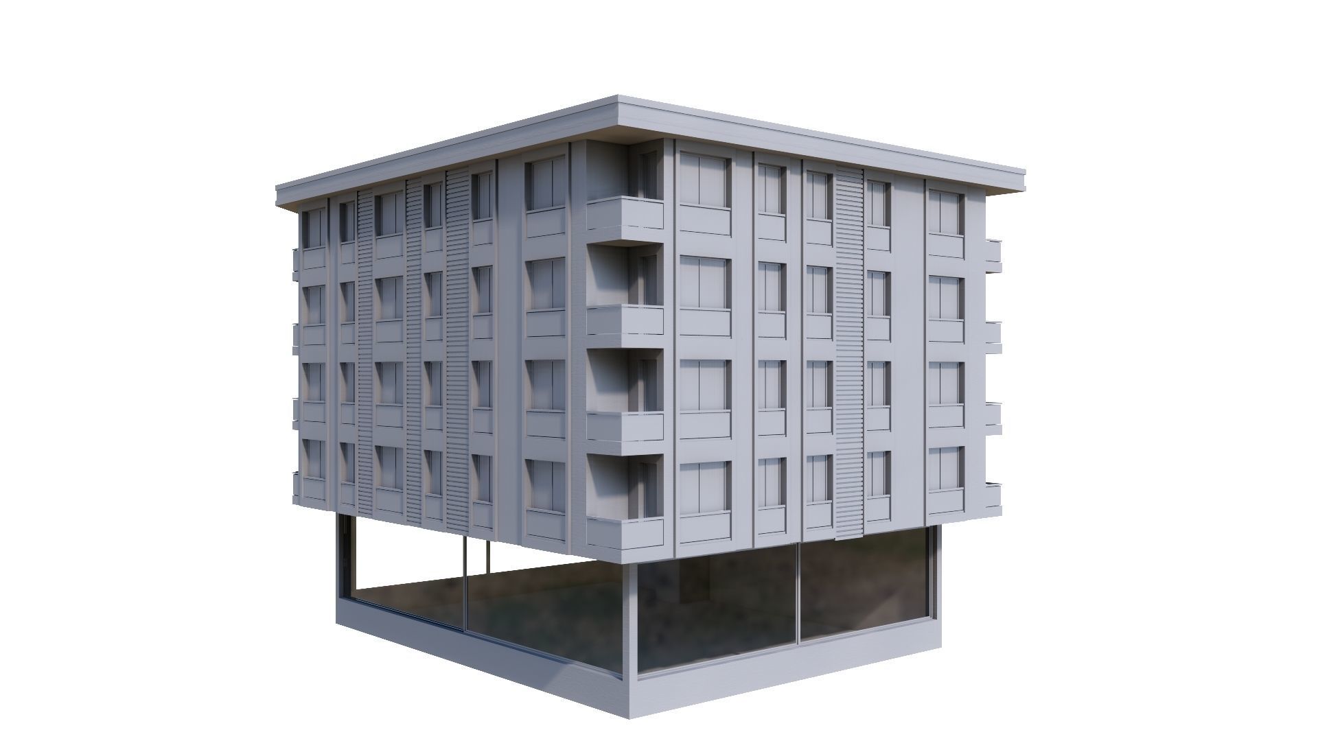 HOUSE 24 Low-poly 3D model_40
