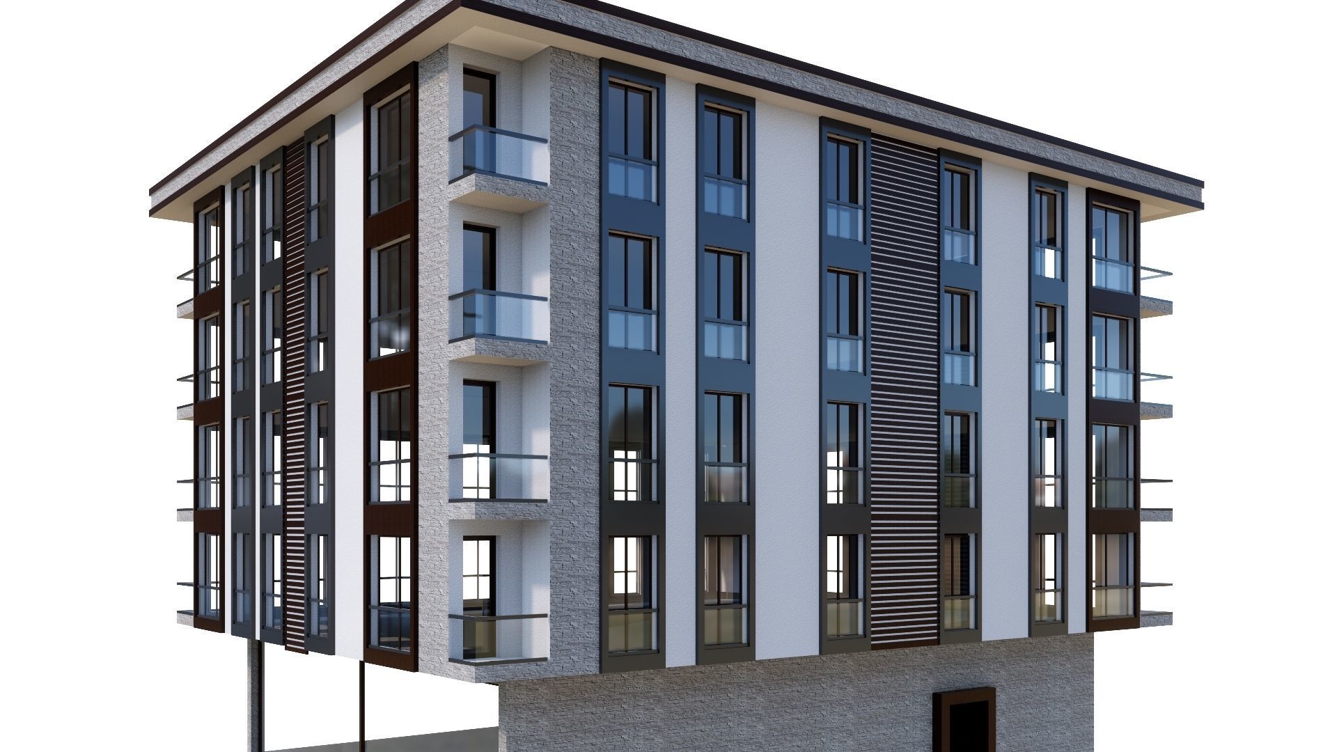 HOUSE 24 Low-poly 3D model_35