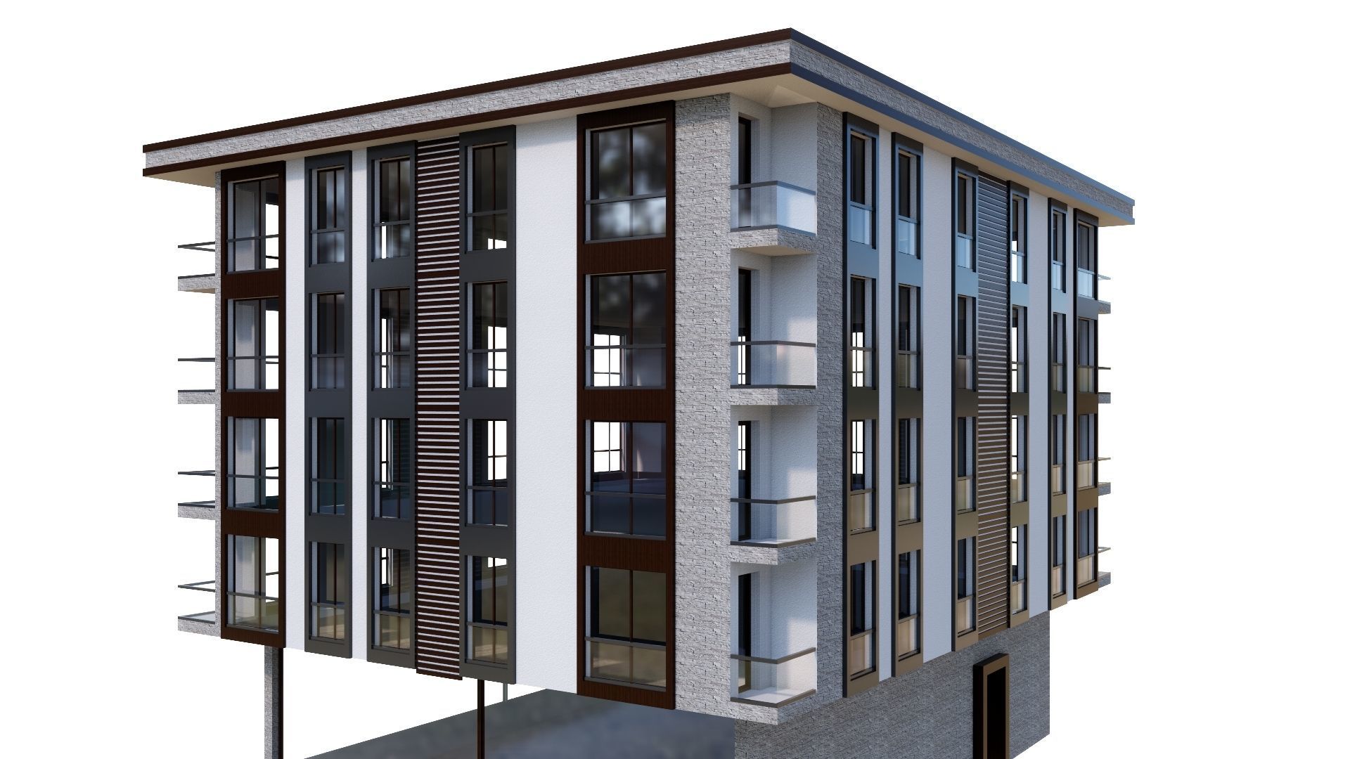 HOUSE 24 Low-poly 3D model_33