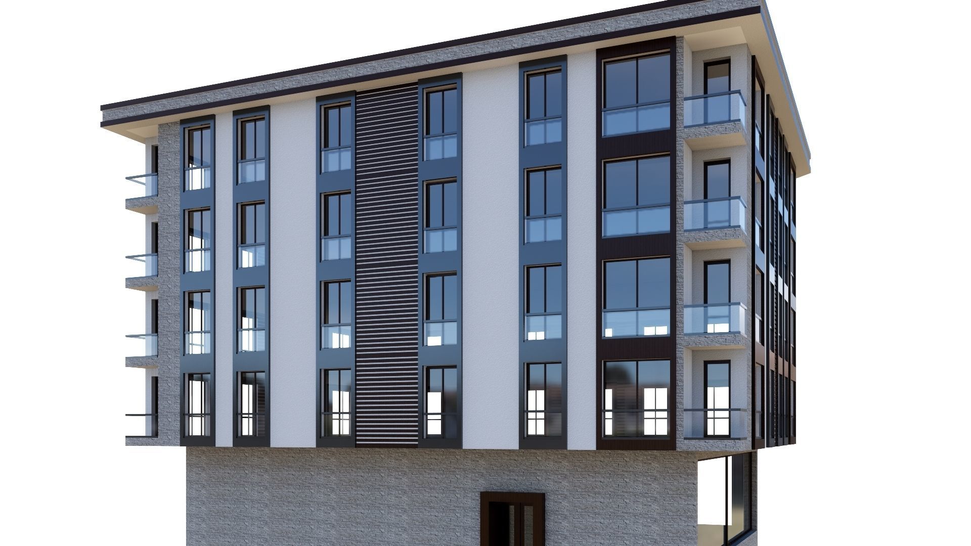 HOUSE 24 Low-poly 3D model_8