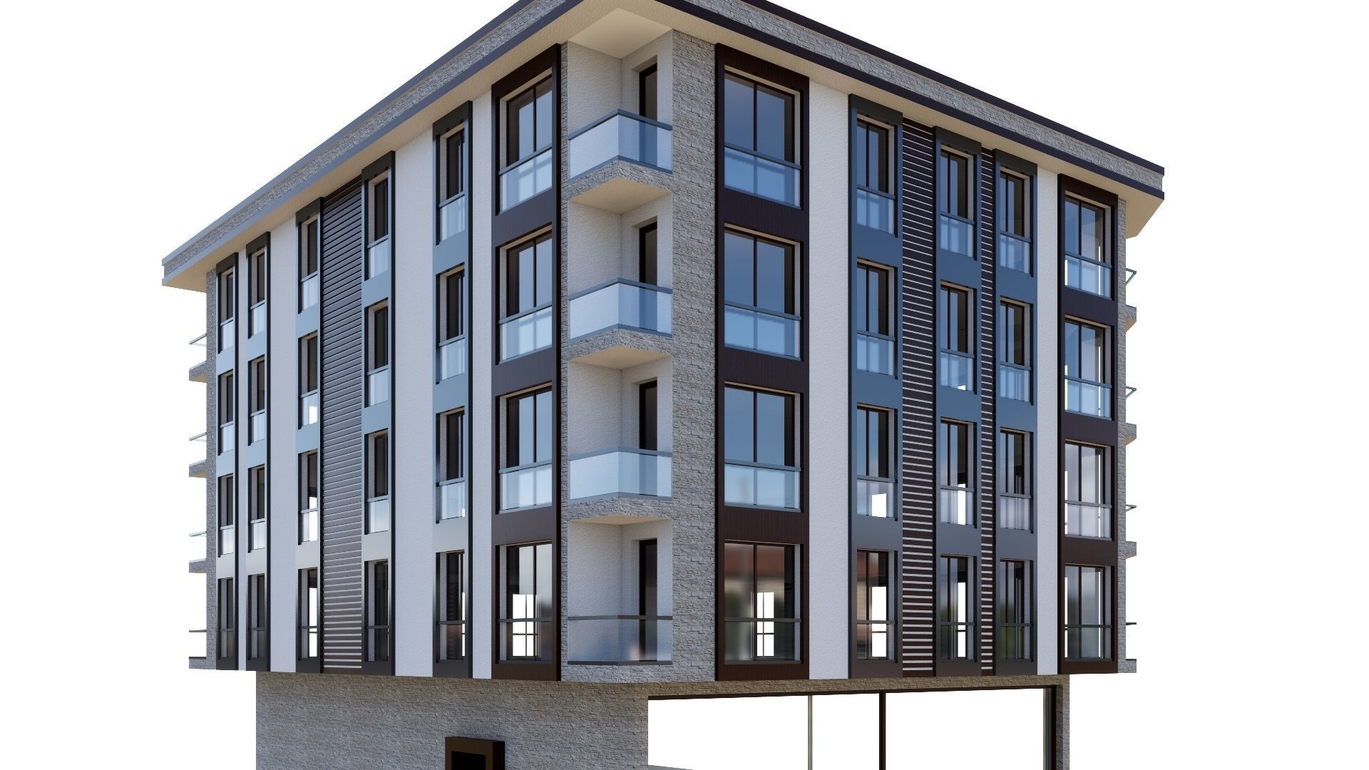 HOUSE 24 Low-poly 3D model_14