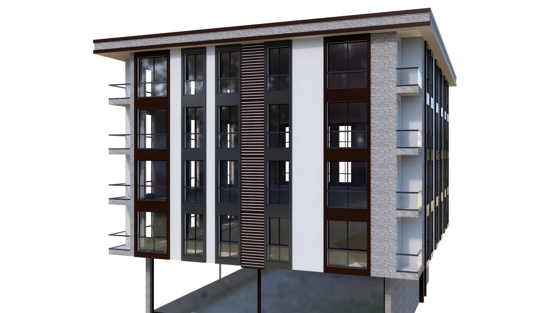 HOUSE 24 Low-poly 3D model_30