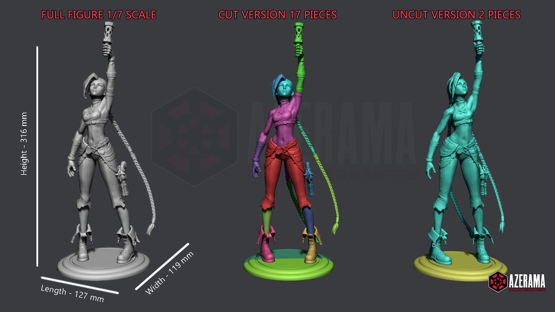 JINX STL READY FOR 3D PRINTING 3D print model_7