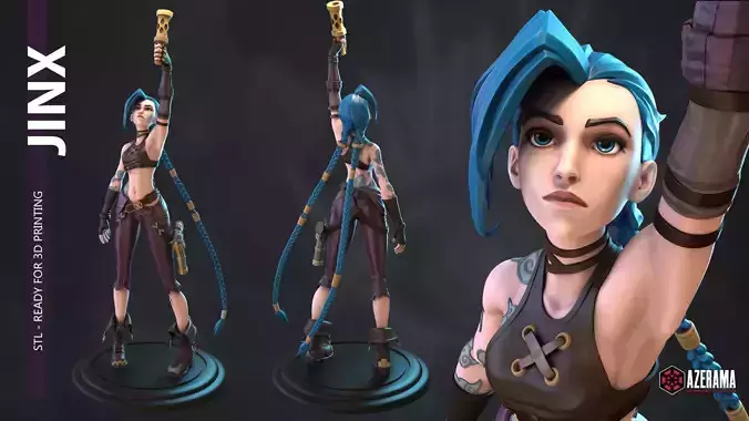 JINX STL READY FOR 3D PRINTING 3D print model