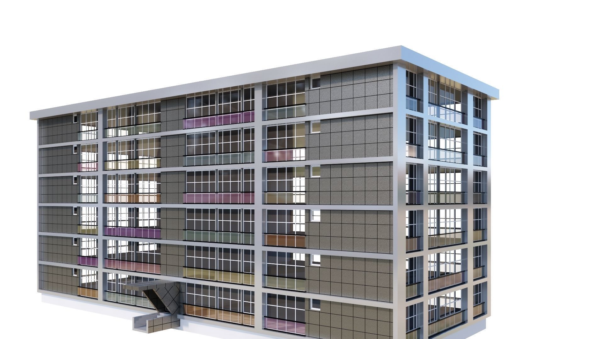 HOUSE 26 Low-poly 3D model_33