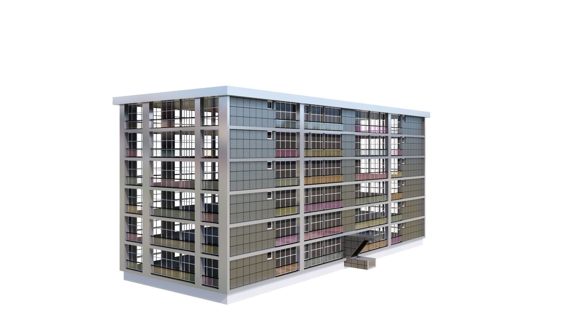 HOUSE 26 Low-poly 3D model_6