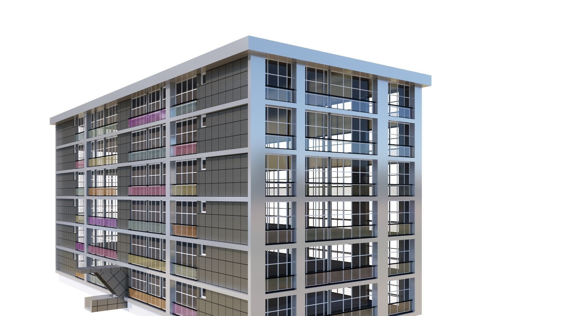 HOUSE 26 Low-poly 3D model_35