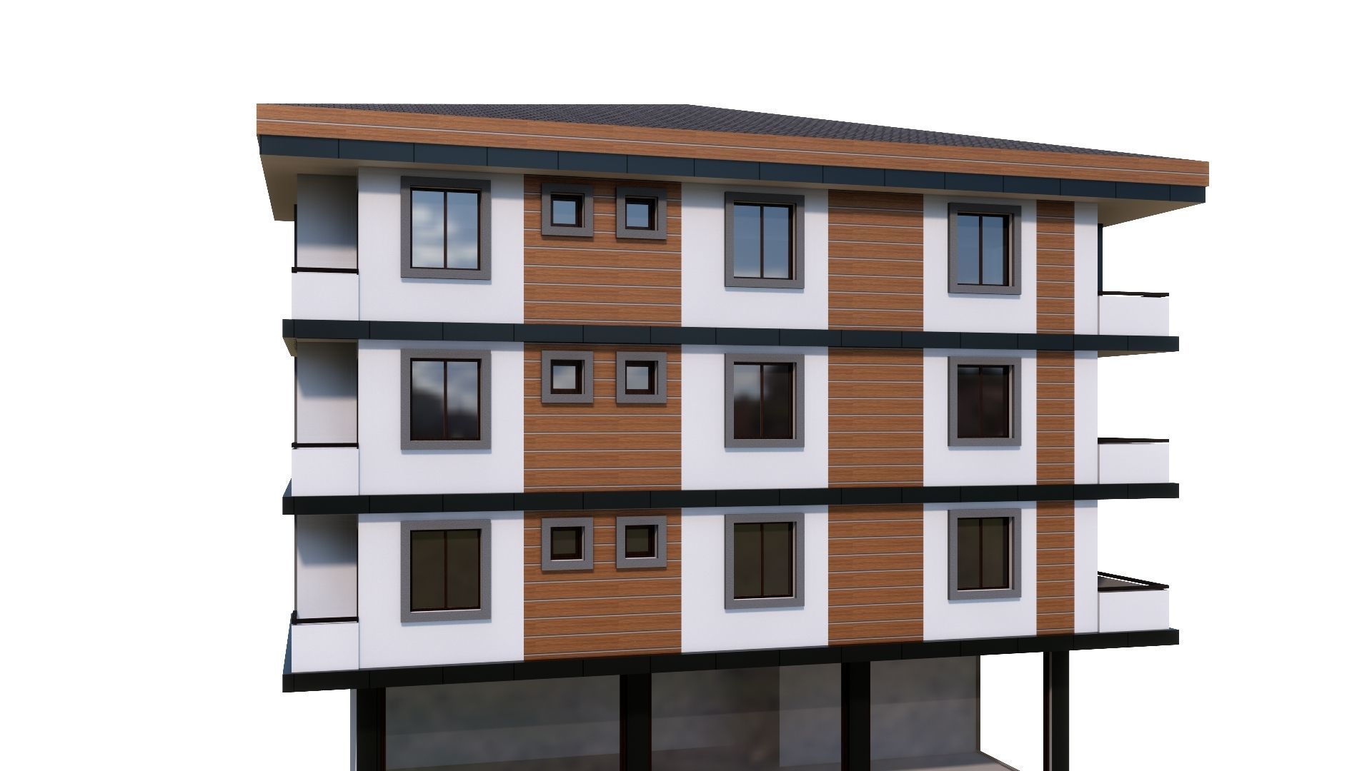 HOUSE 27 Low-poly 3D model_33