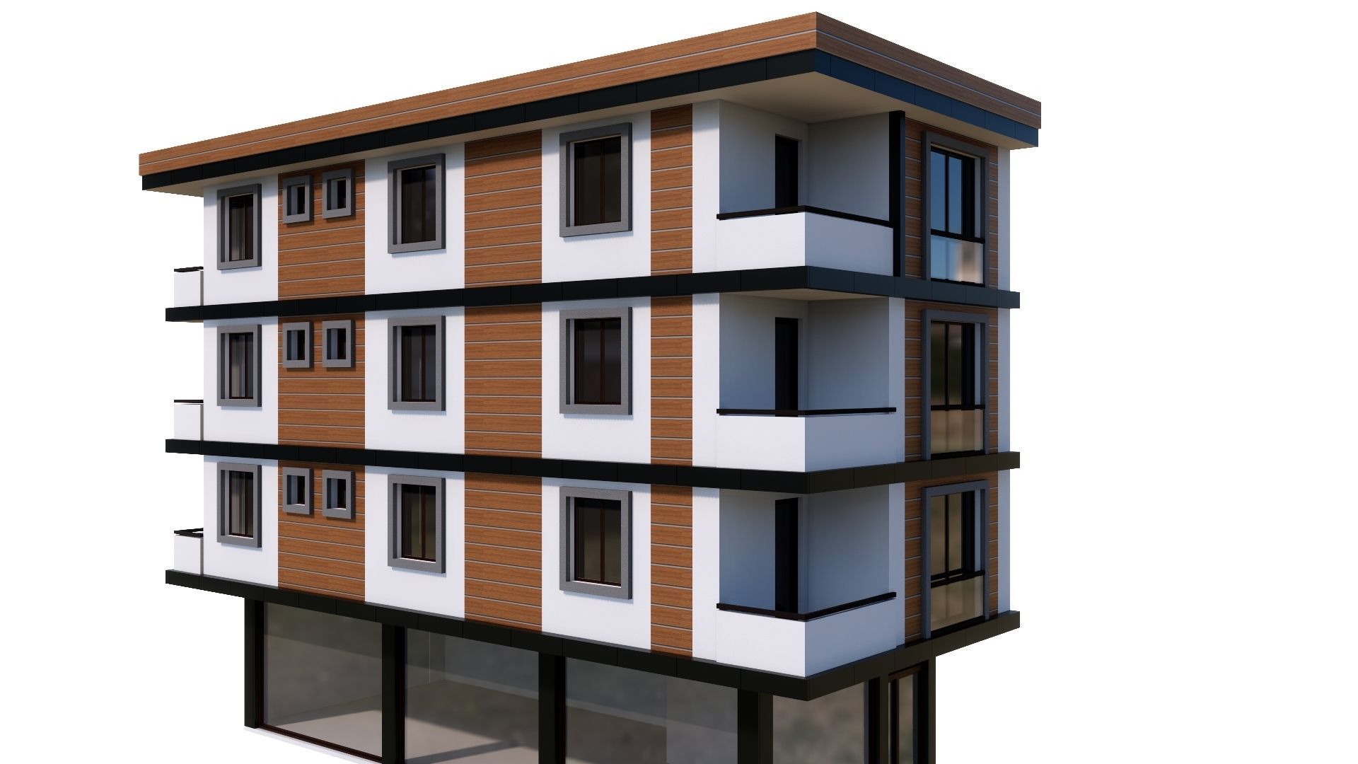 HOUSE 27 Low-poly 3D model_13