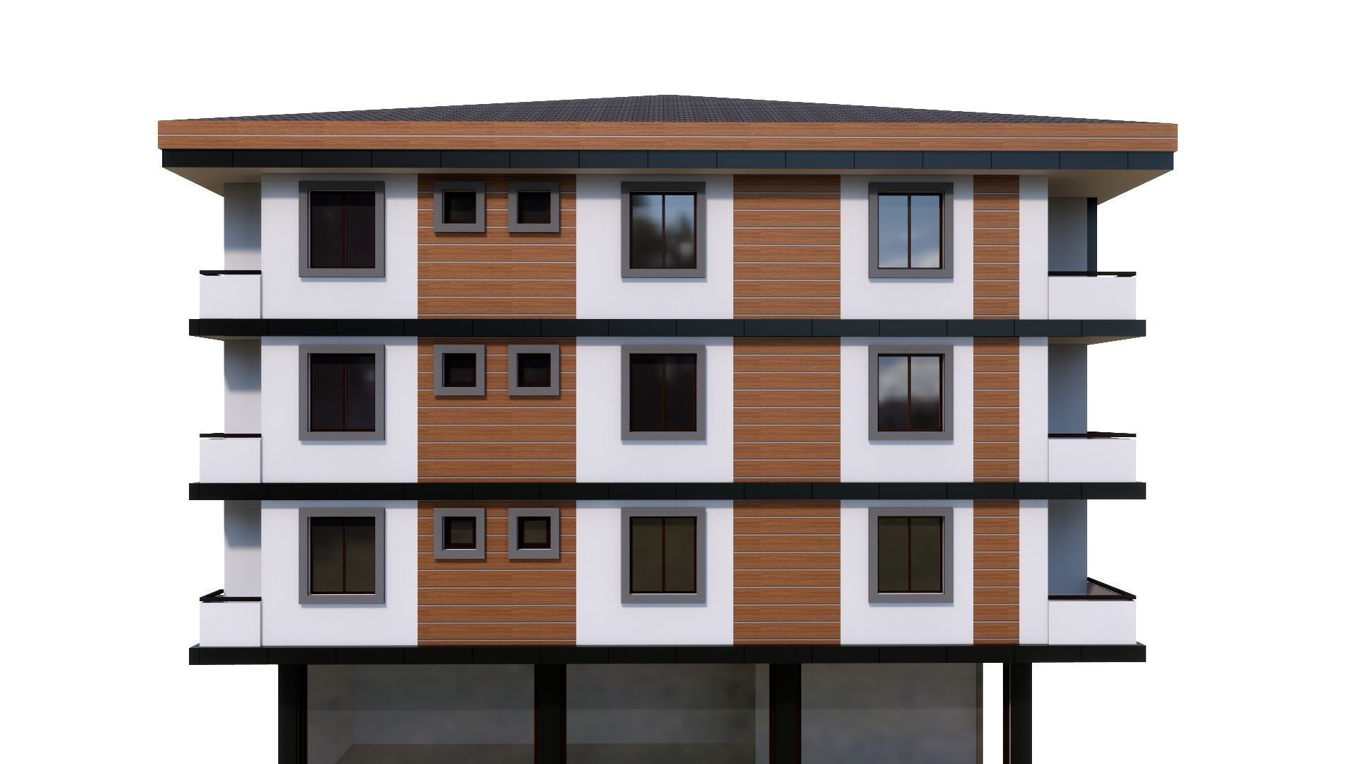 HOUSE 27 Low-poly 3D model_38