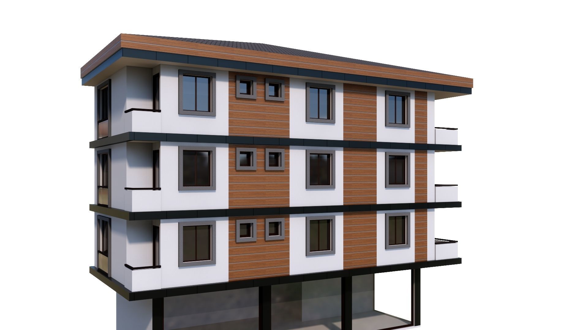 HOUSE 27 Low-poly 3D model_30