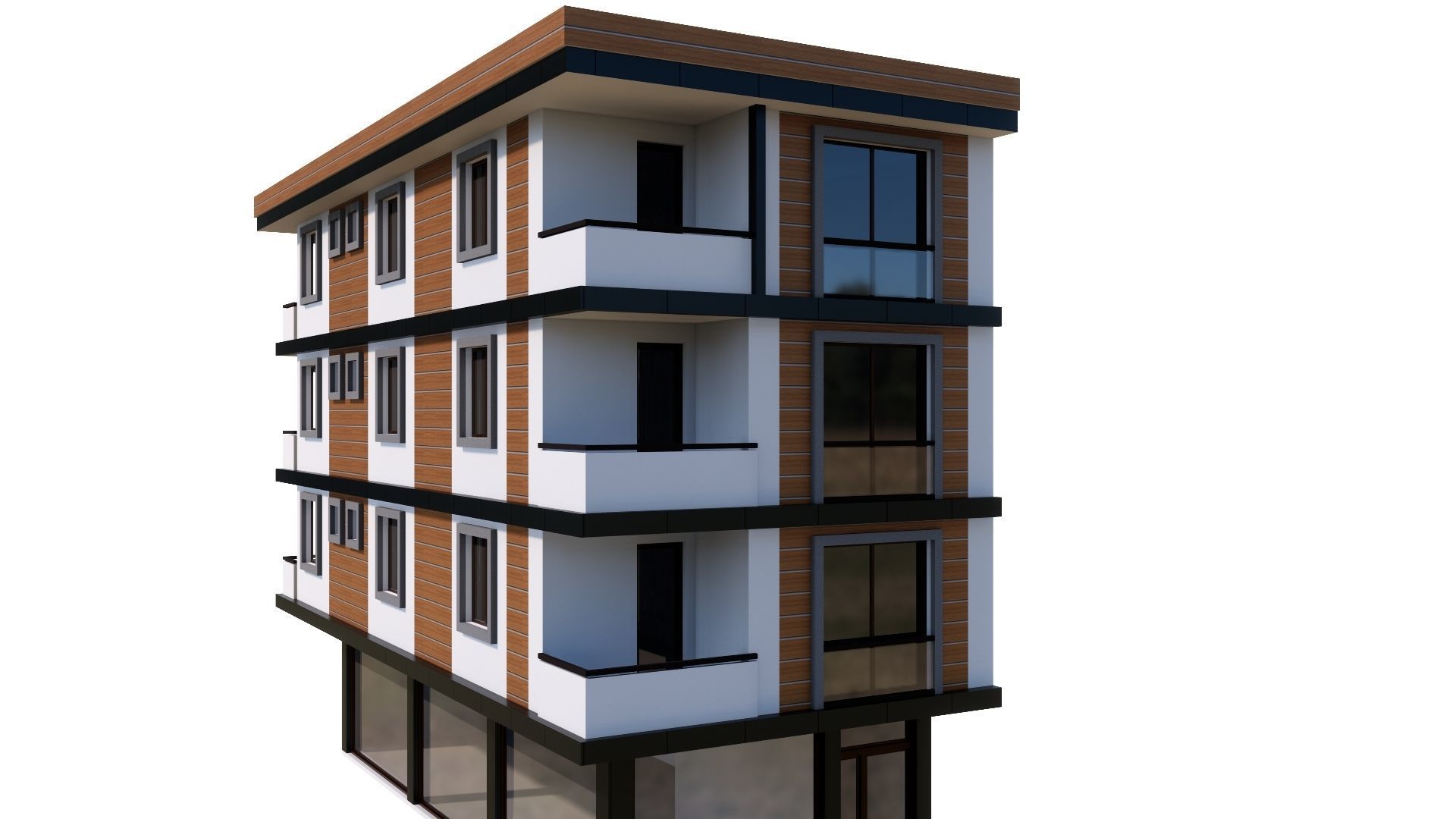 HOUSE 27 Low-poly 3D model_19