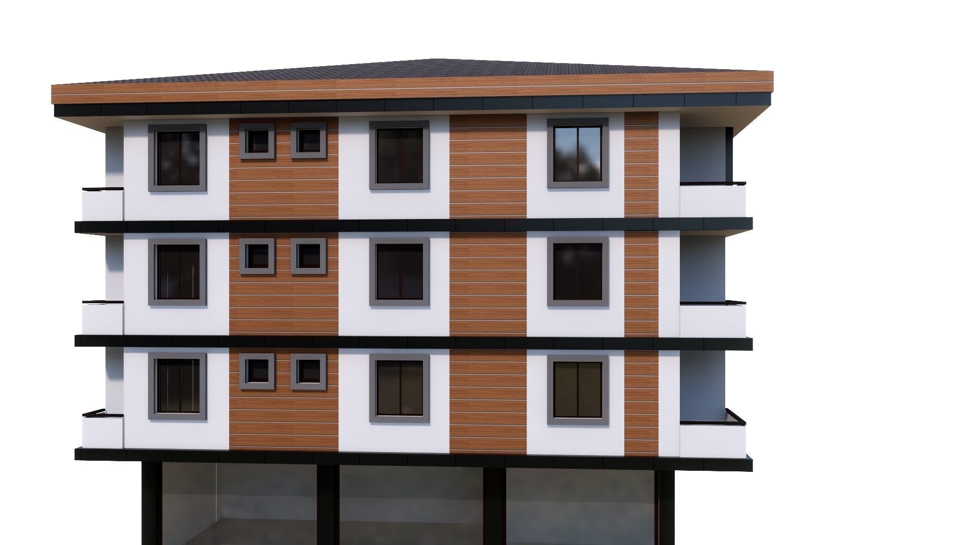 HOUSE 27 Low-poly 3D model_39