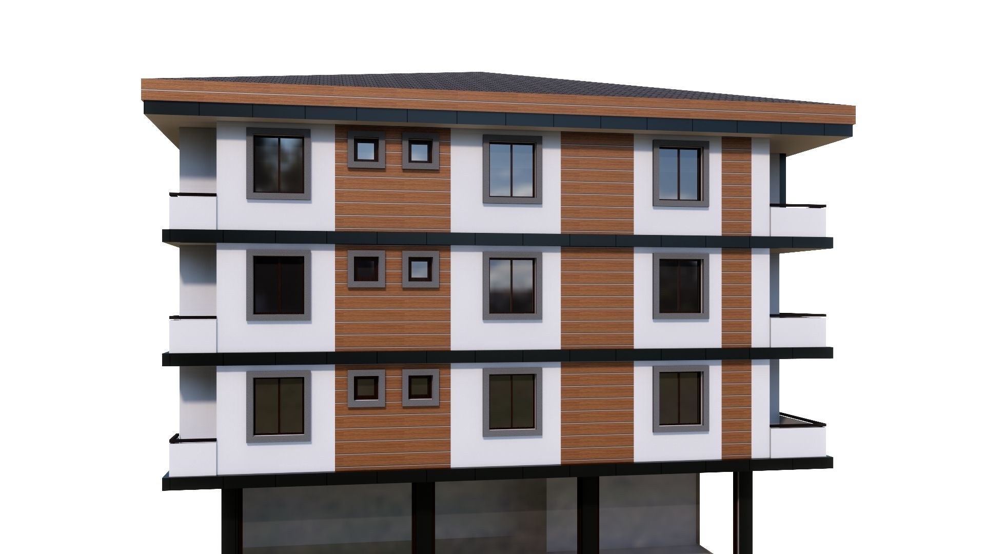 HOUSE 27 Low-poly 3D model_35