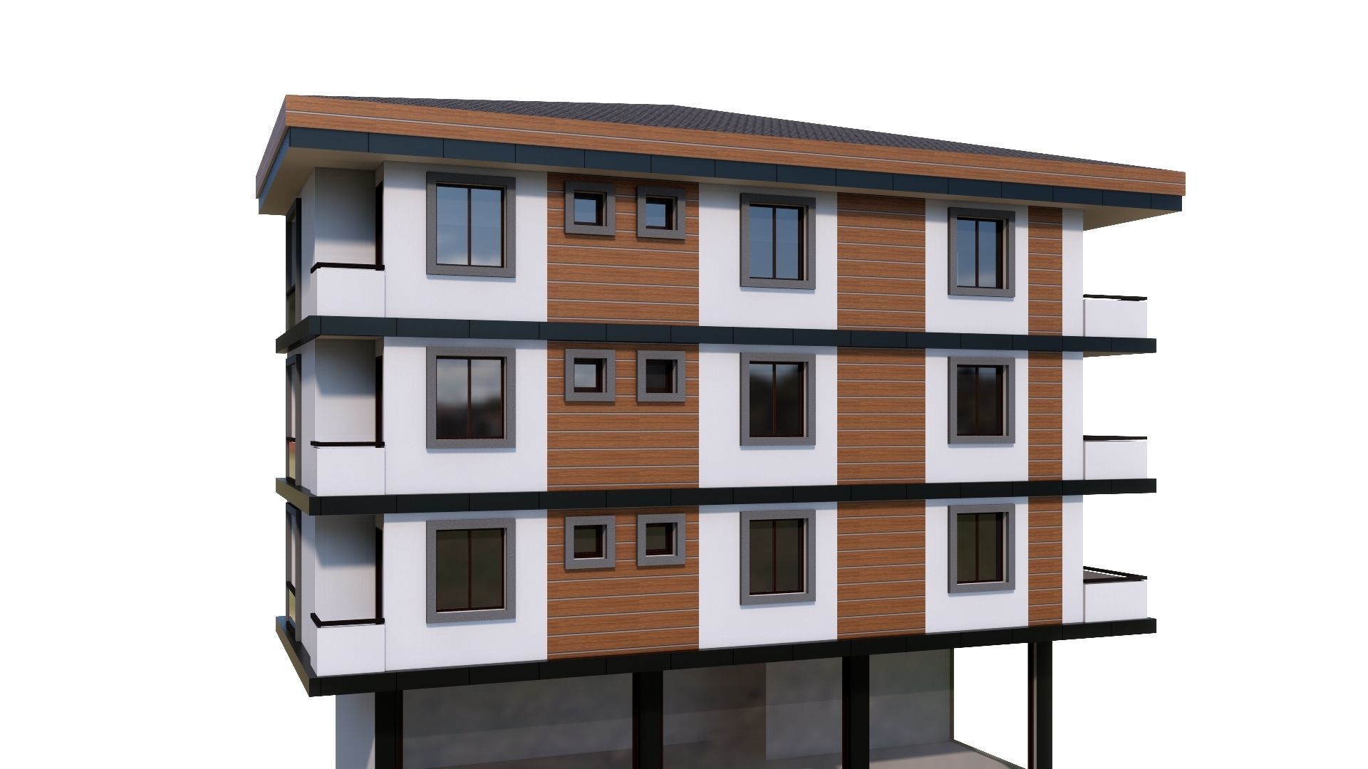 HOUSE 27 Low-poly 3D model_31