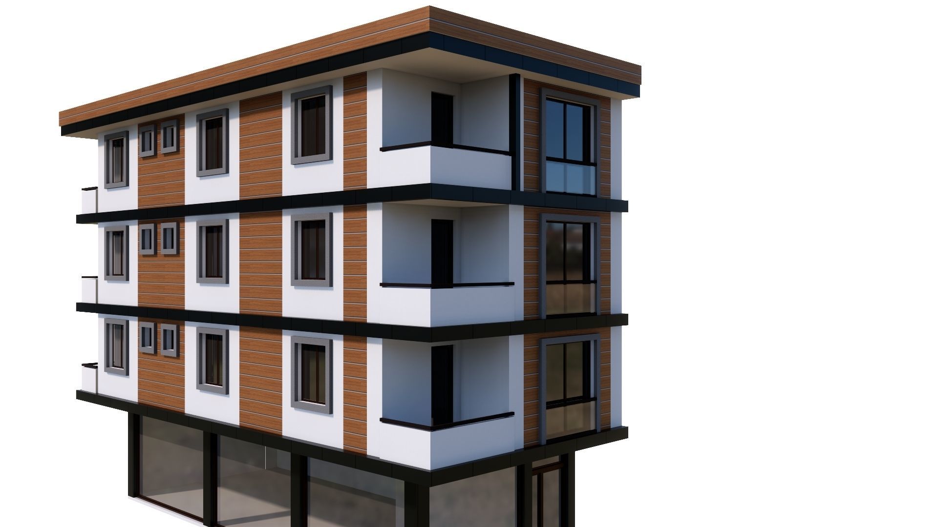 HOUSE 27 Low-poly 3D model_15