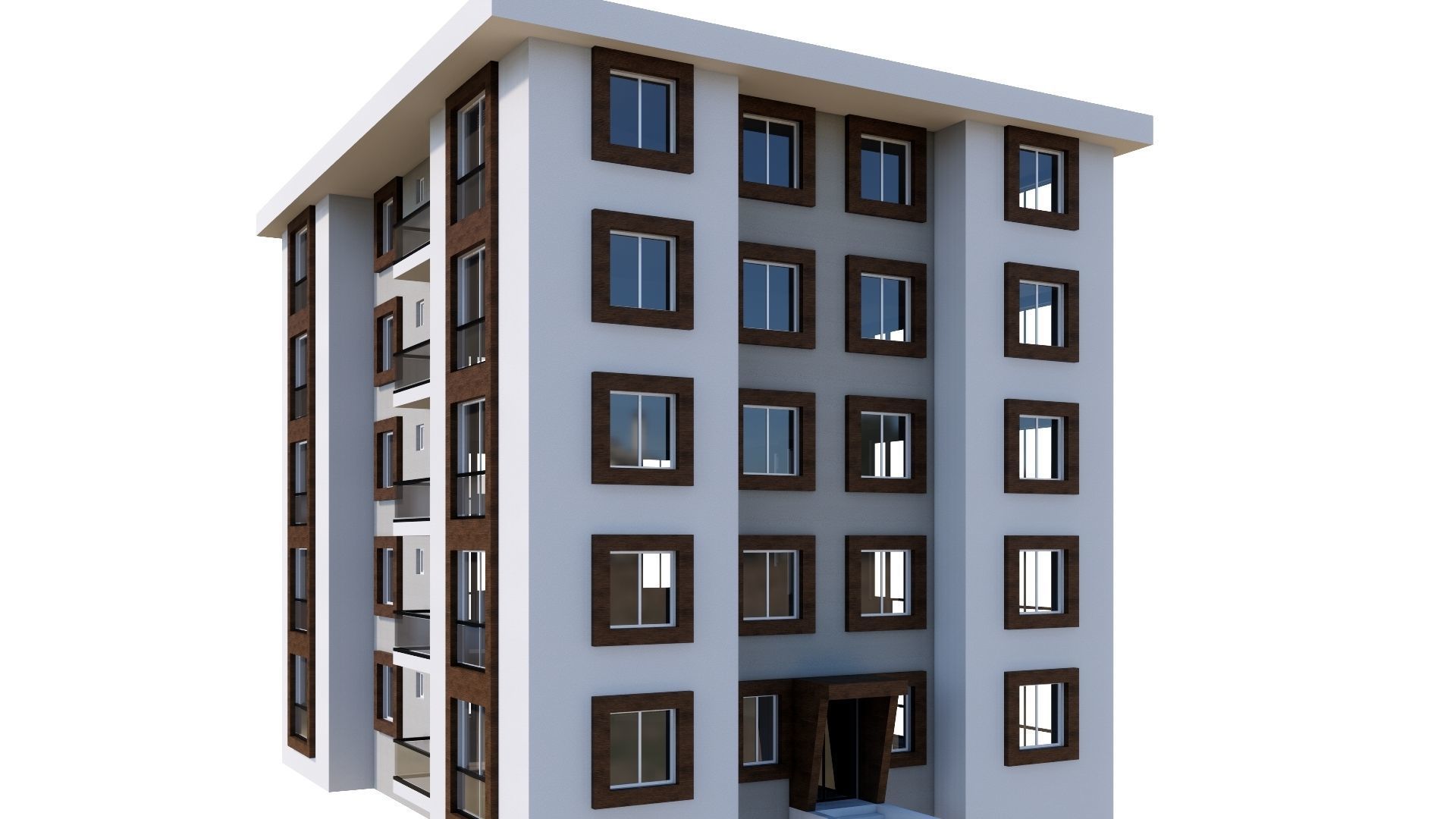 HOUSE 28 Low-poly 3D model_9