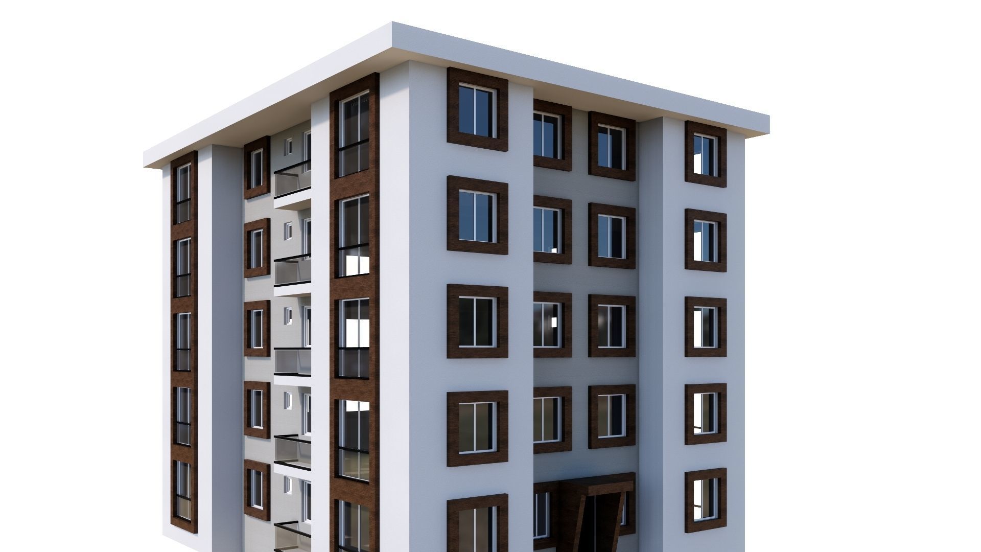 HOUSE 28 Low-poly 3D model_7