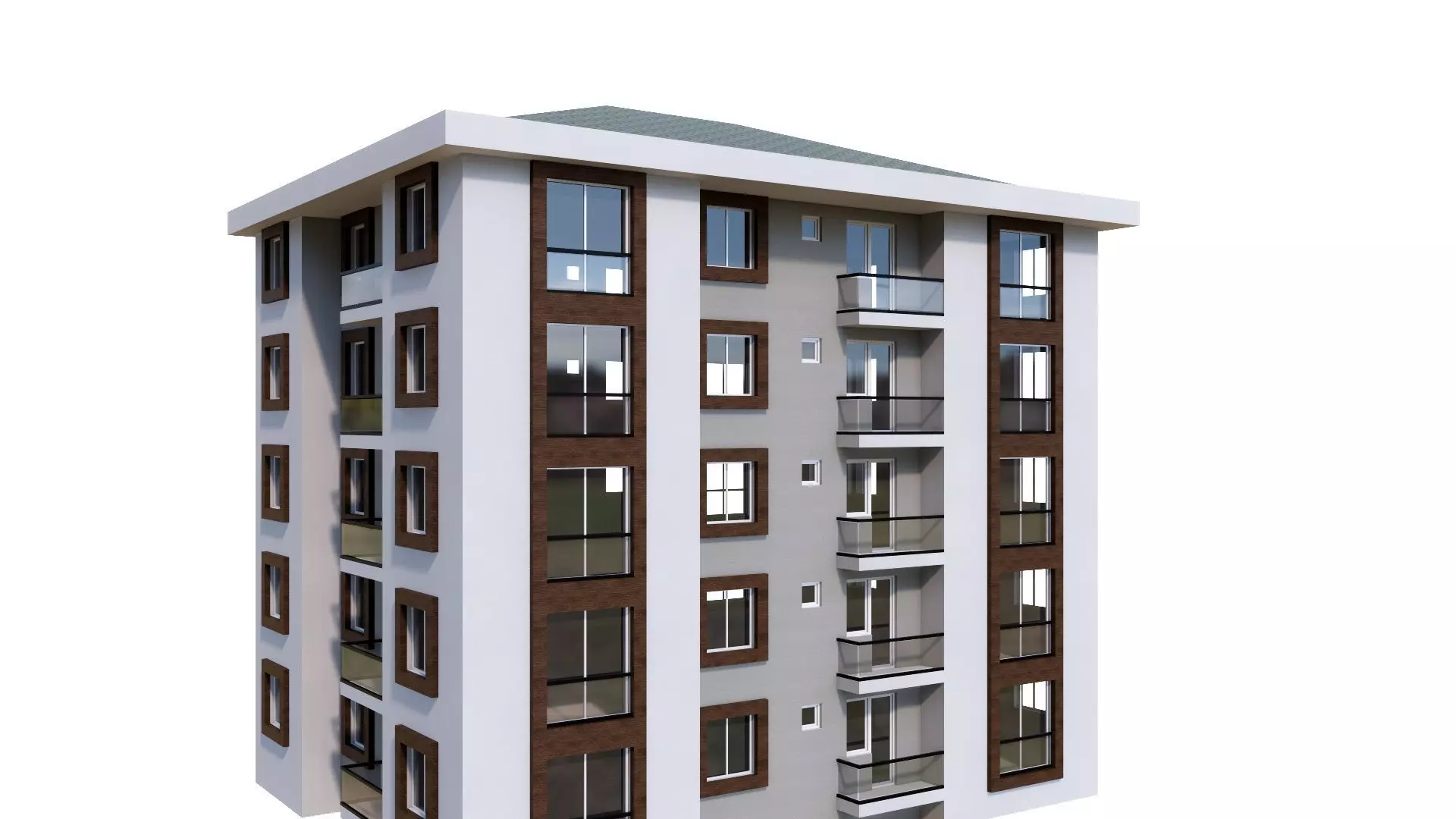 HOUSE 28 Low-poly 3D model_0