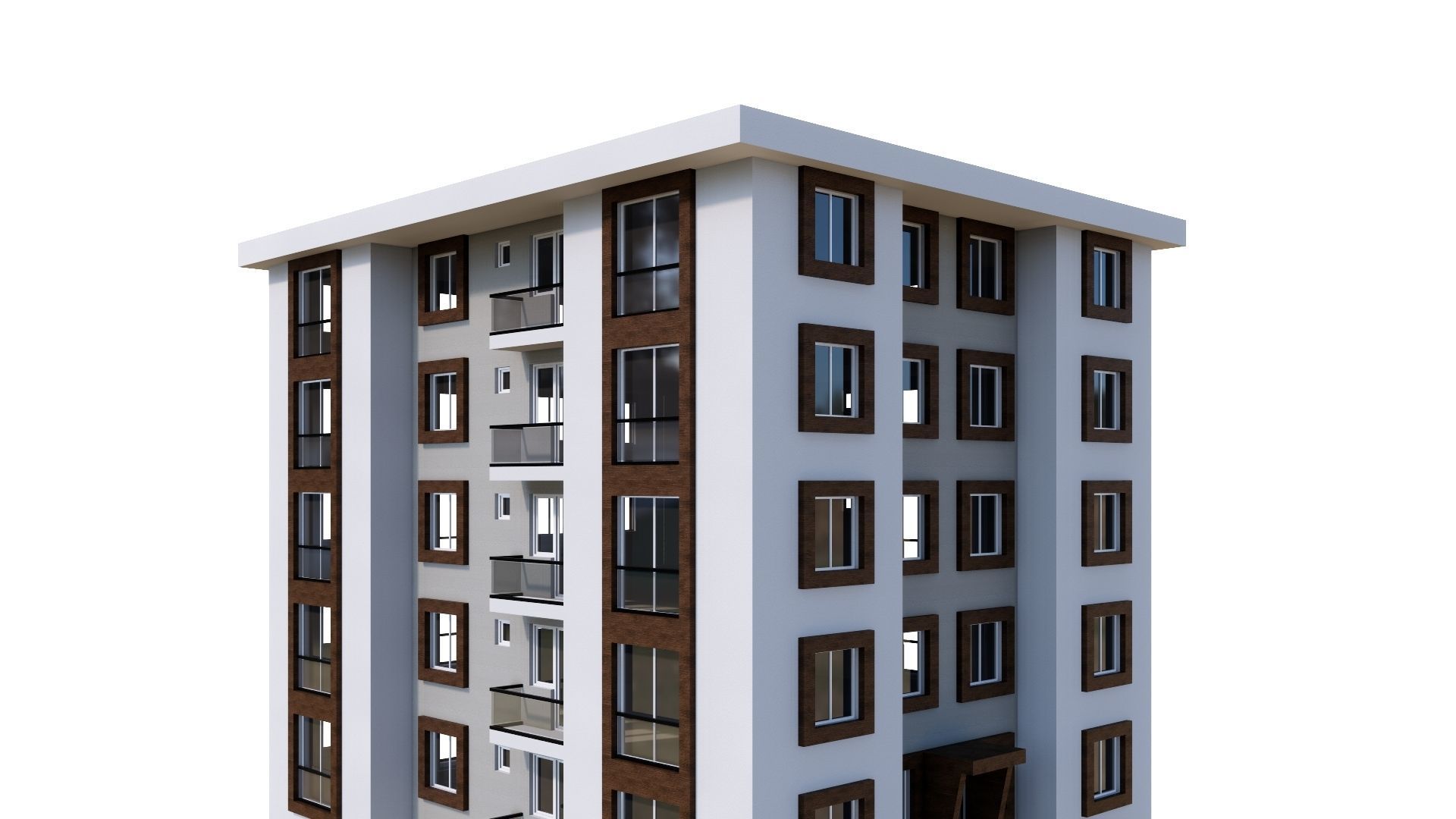 HOUSE 28 Low-poly 3D model_6