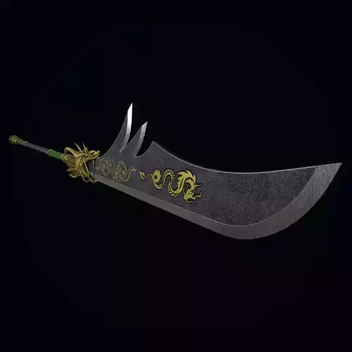 Great Guandao Low-poly 3D model
