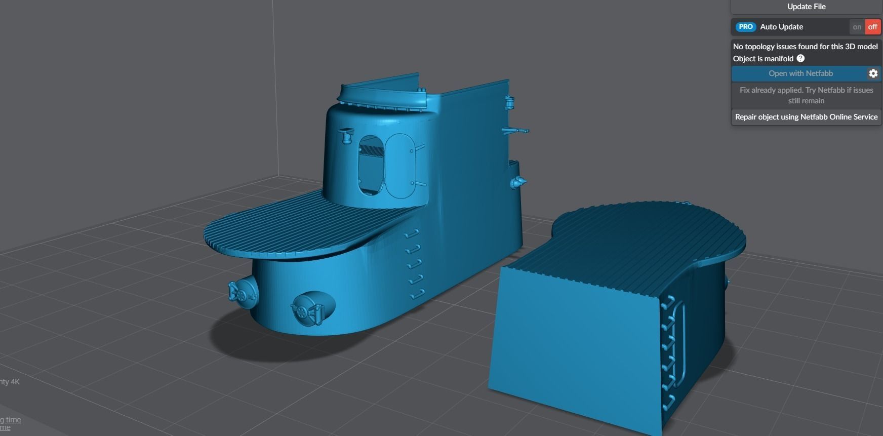 Gato class Submarine scale model 3D print model_15