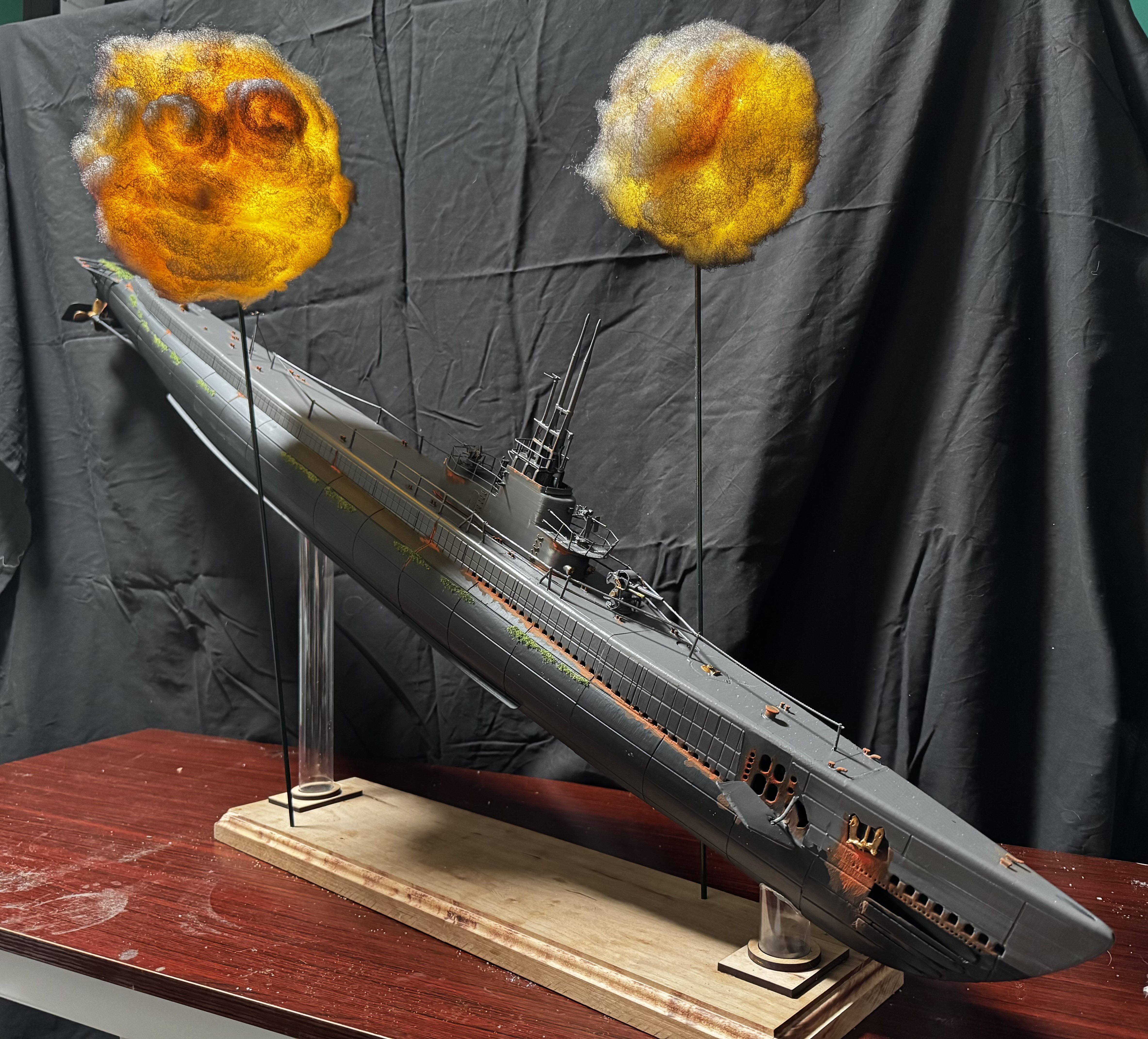 Gato class Submarine scale model 3D print model_13