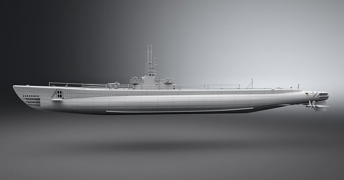 Gato class Submarine scale model 3D print model 2