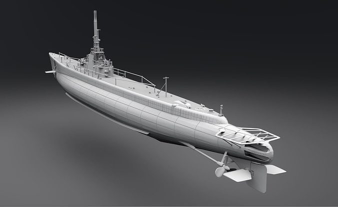 Gato class Submarine scale model 3D print model 3