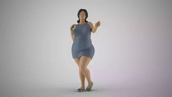 Girl Gently Hold 3D print model Girl Gently Hold 3D print model