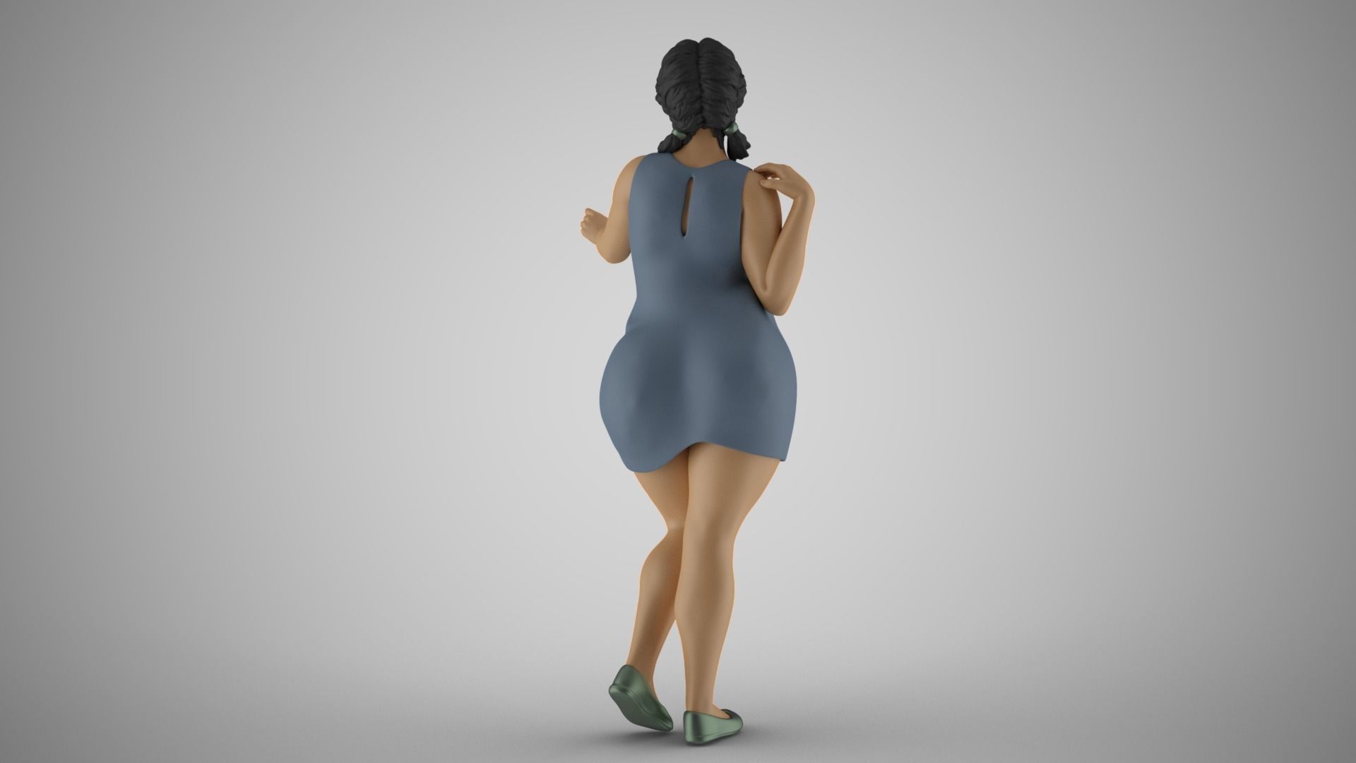 Girl Gently Hold 3D print model_7