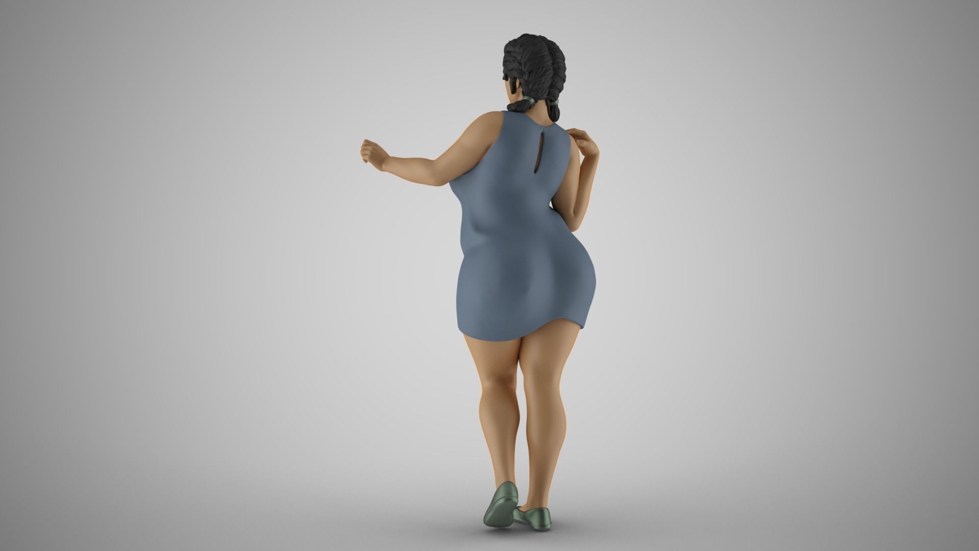 Girl Gently Hold 3D print model_8