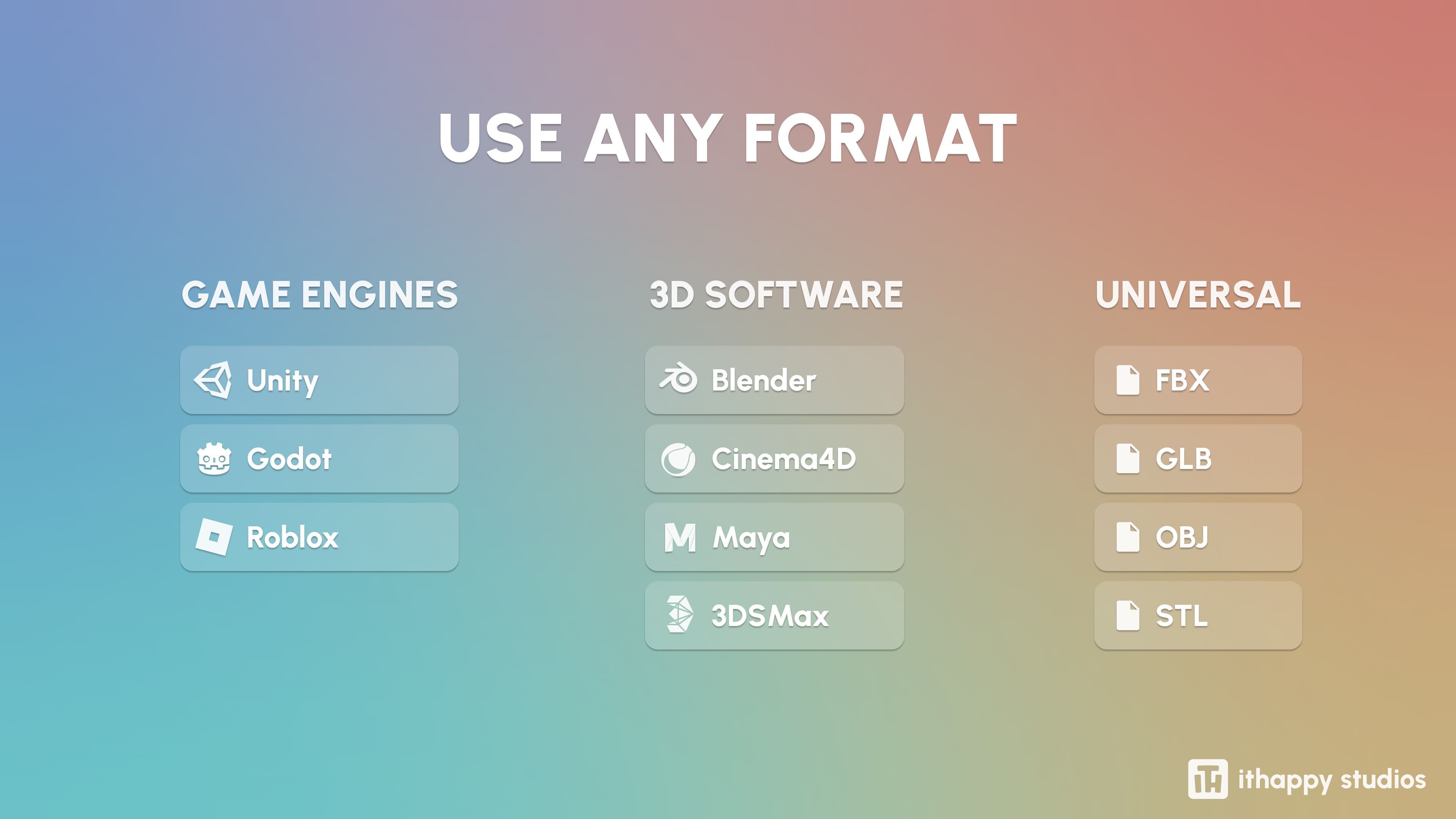 Cute Characters 2 Low-poly 3D model_1