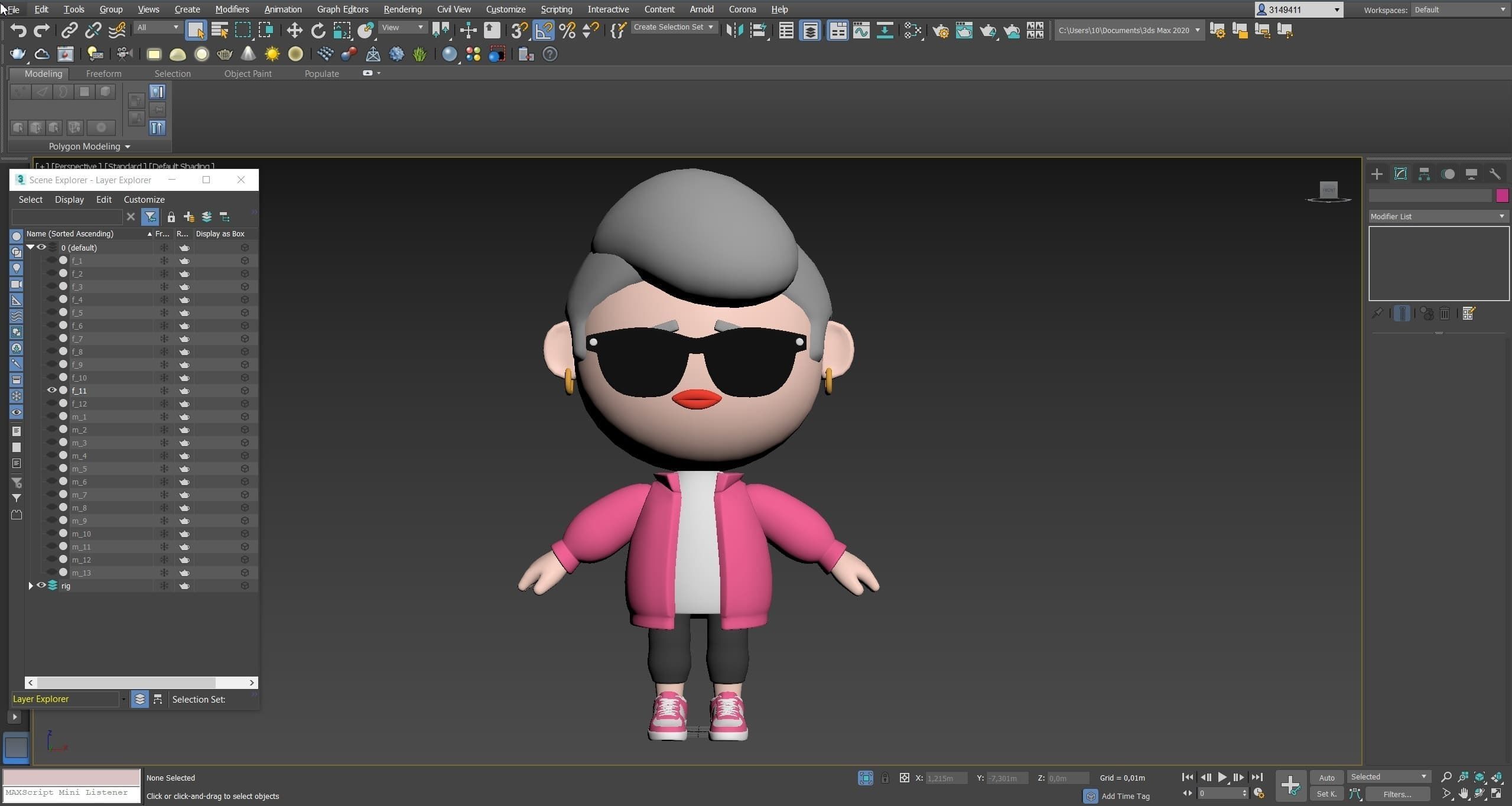 Cute Characters 2 Low-poly 3D model_30