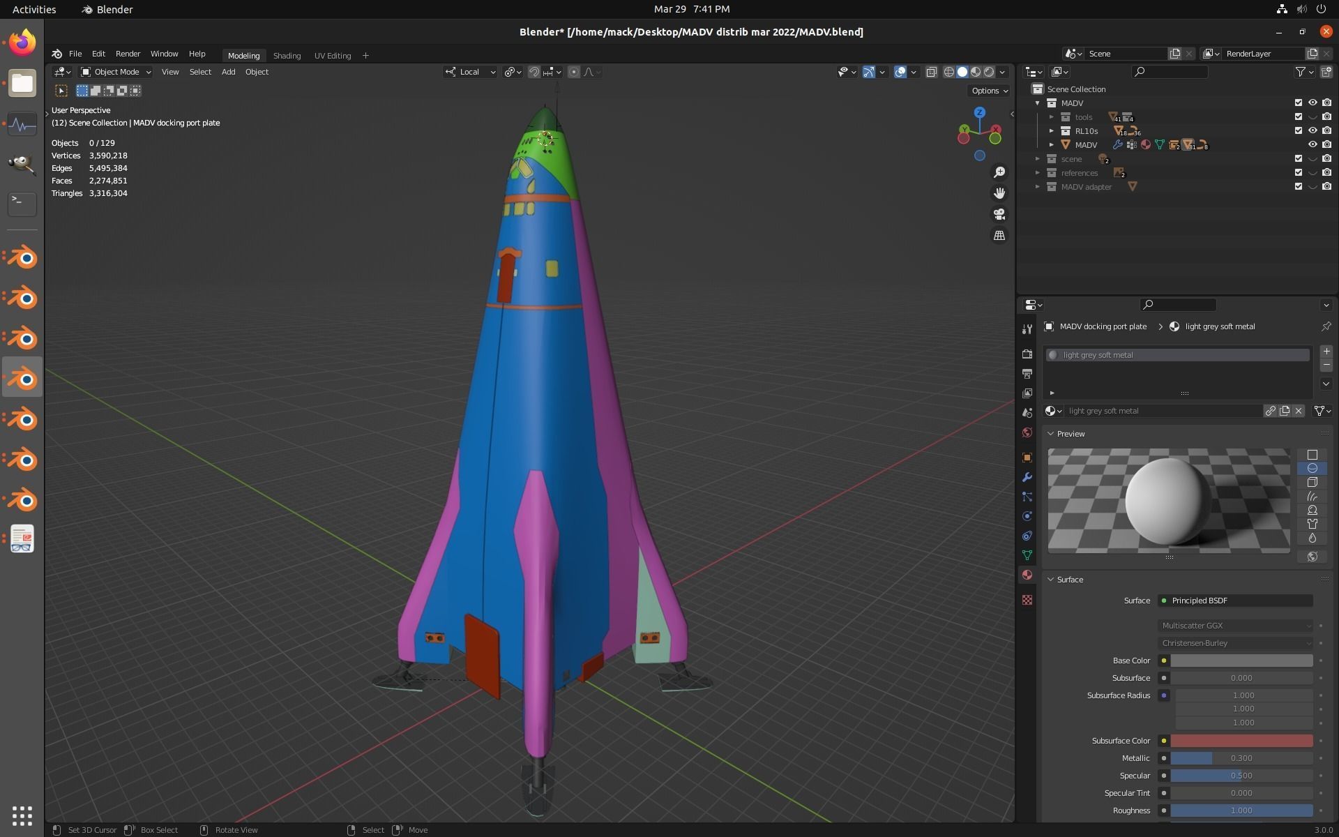 Lockheed Martin Mars Ascent Descent Vehicle 3D model_19