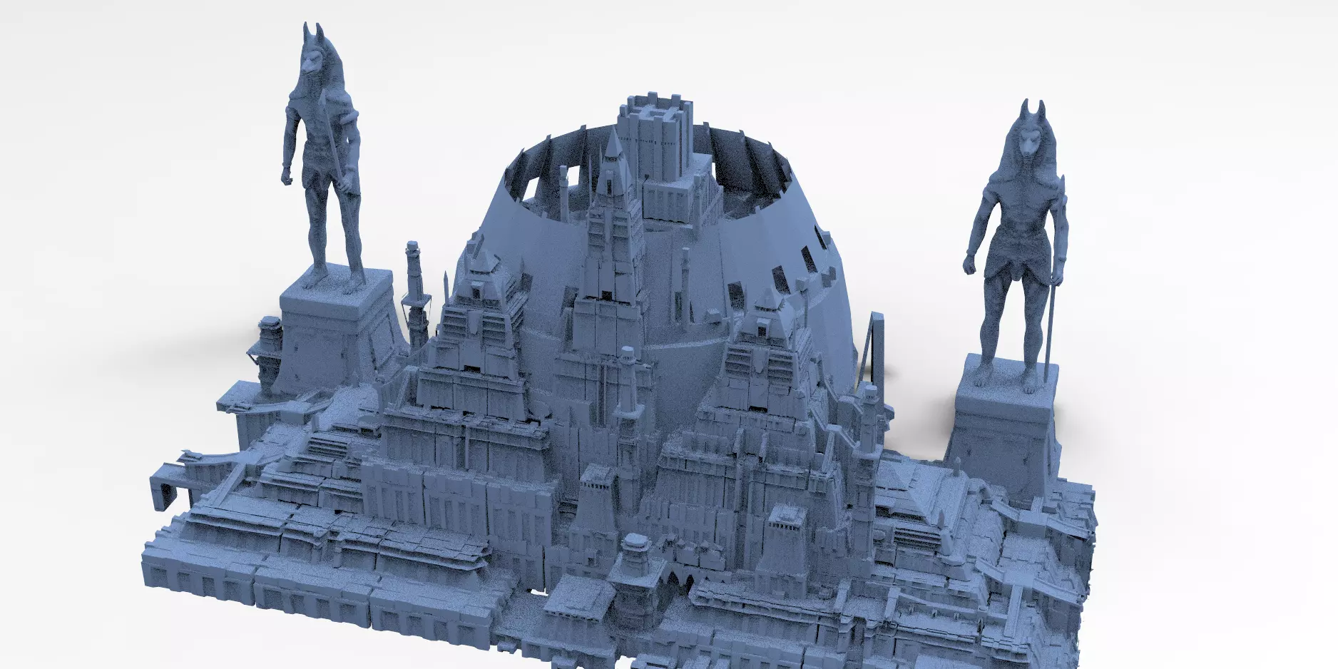 Ancient Egyptian Arena City 1 3D model_0