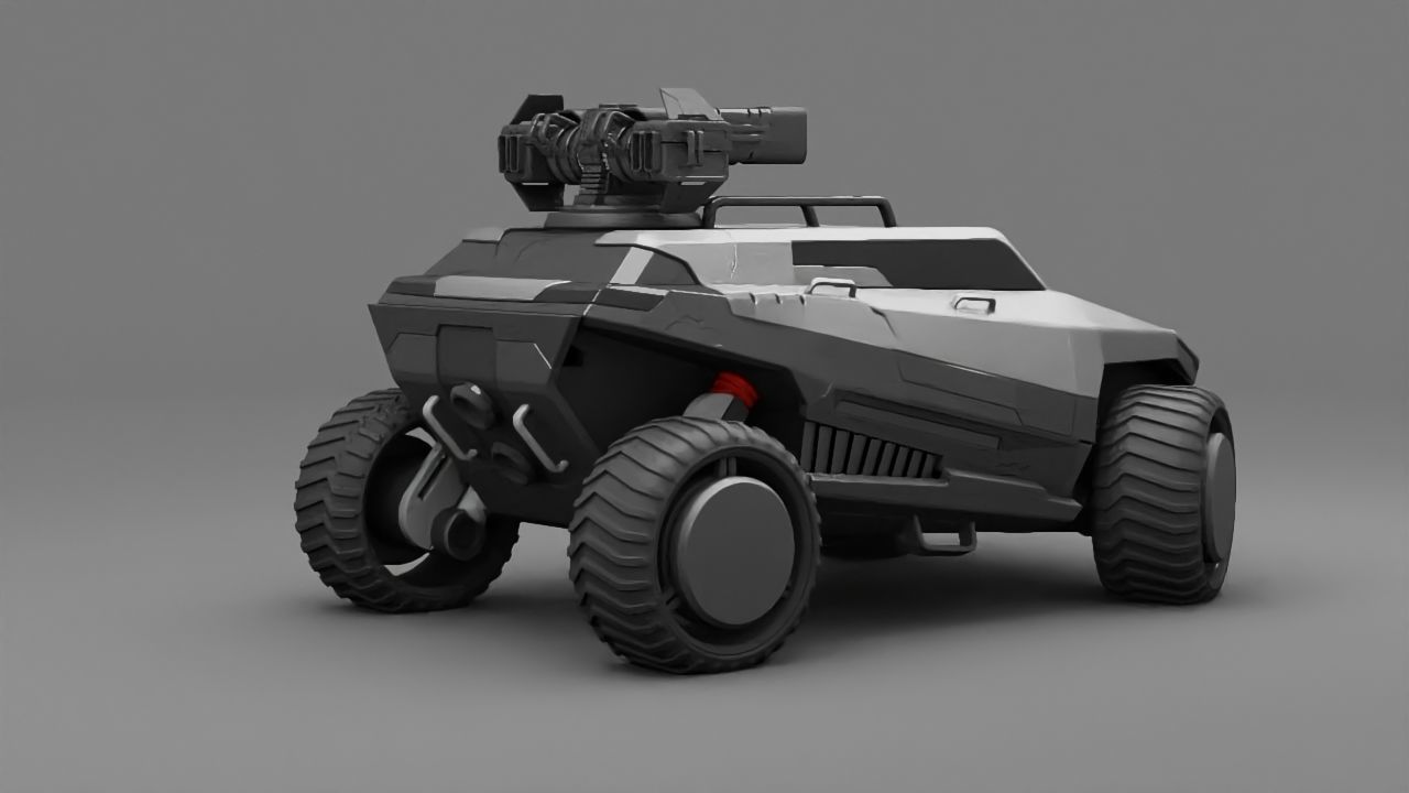 military vehicle  3D model_1
