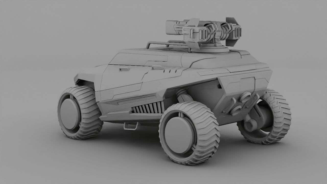 military vehicle  3D model_7