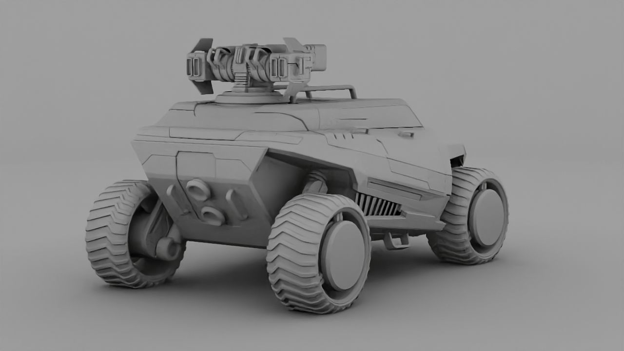 military vehicle  3D model_6