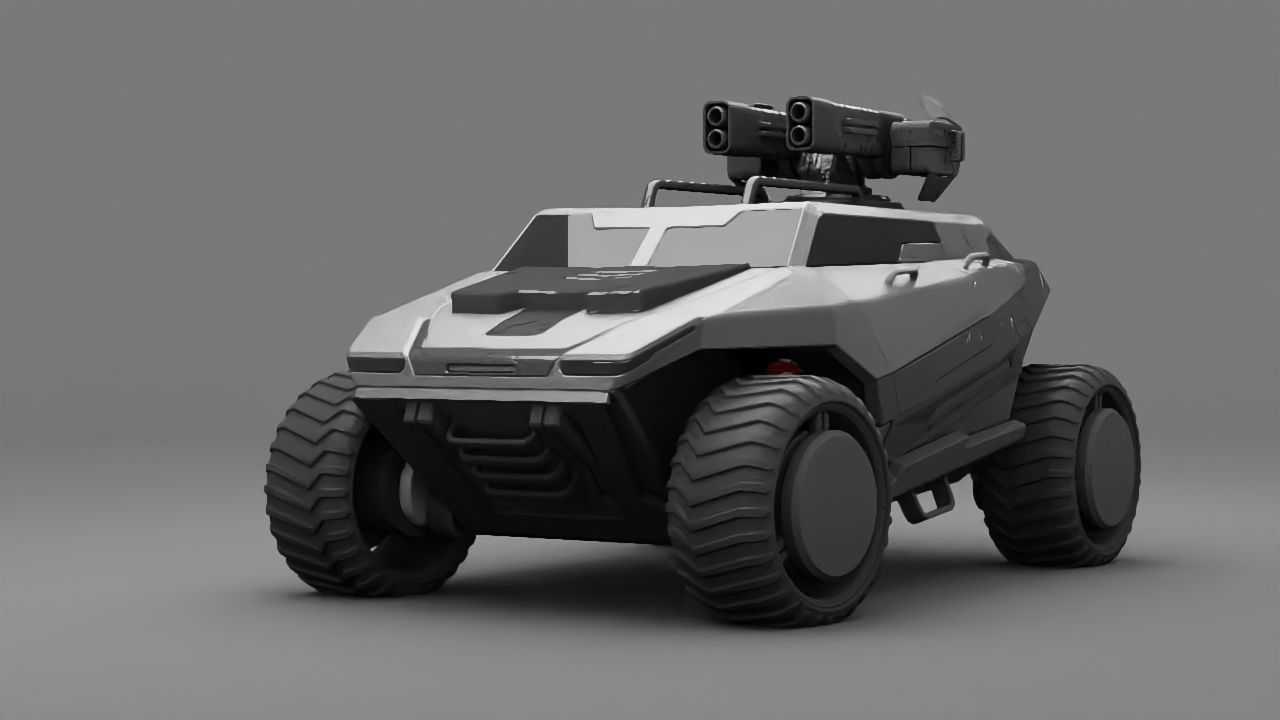 military vehicle  3D model_3