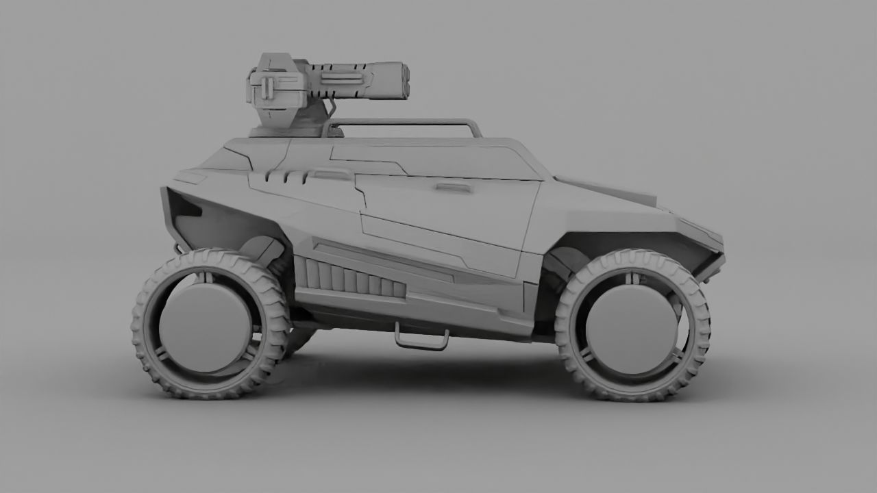 military vehicle  3D model_5